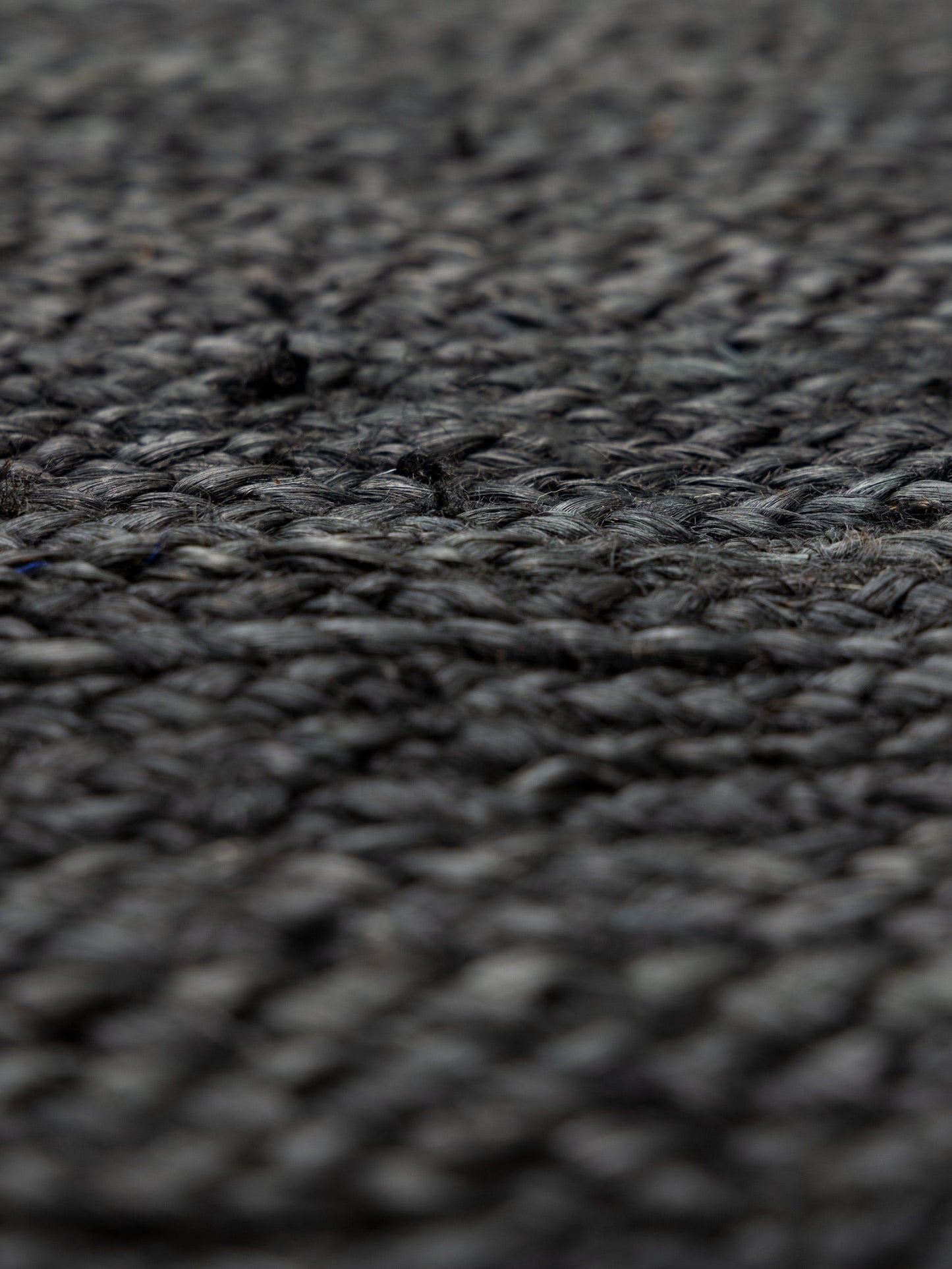 Jute tapijt houtskool