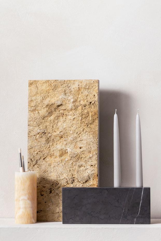 Marmor-Bleistifthalter - Honig-Onyx