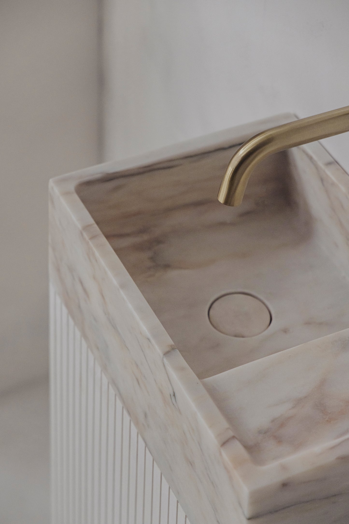 大理石水槽(小号)-Crema