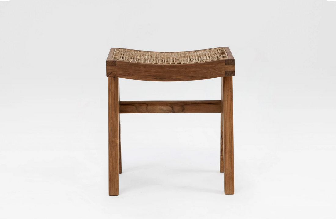 New at Srelle | Pierre Jeanneret Cane Stools