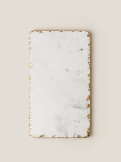 Weißer Marmor / Goldfolie