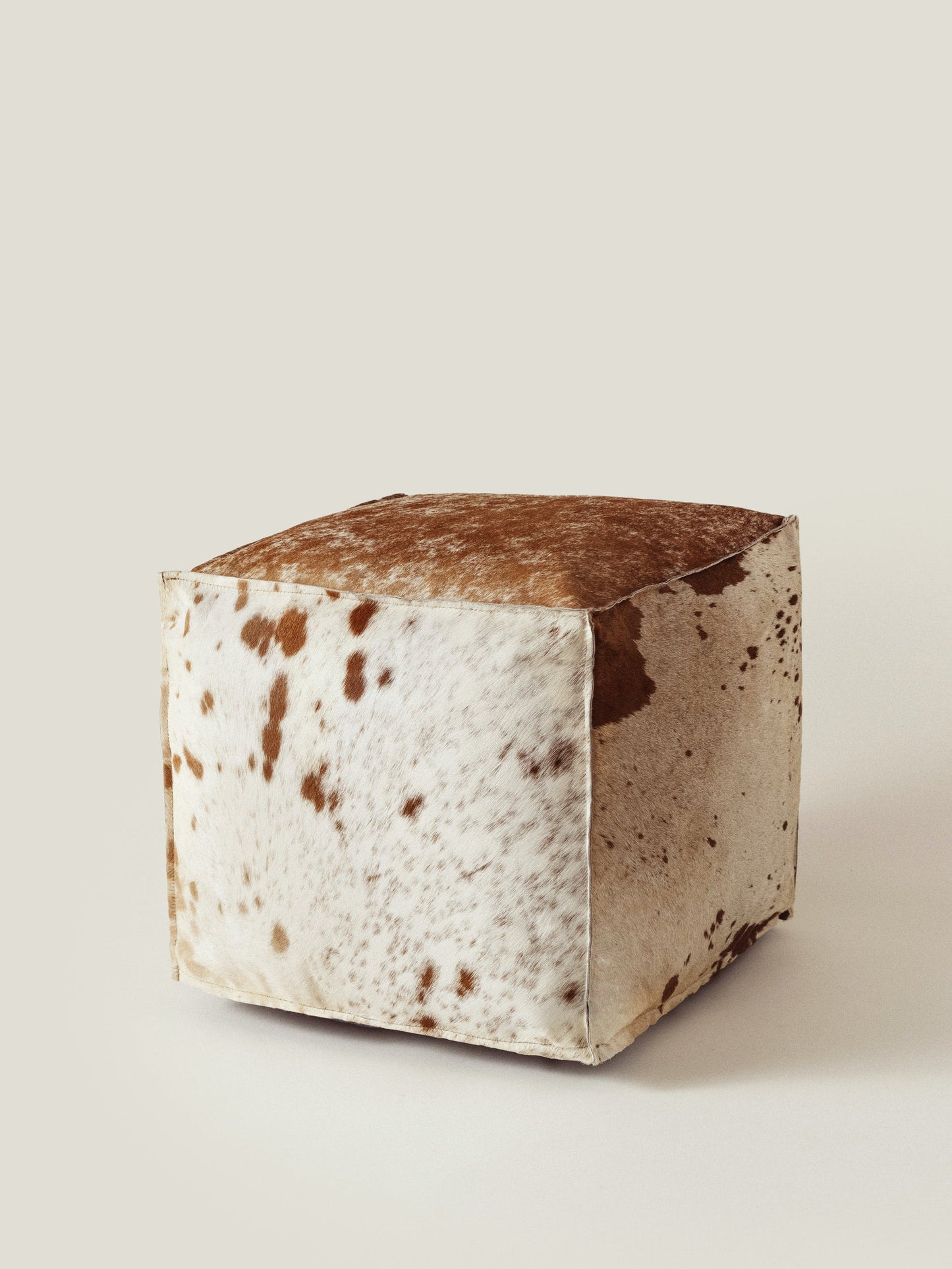 Cowhide Leather pouf