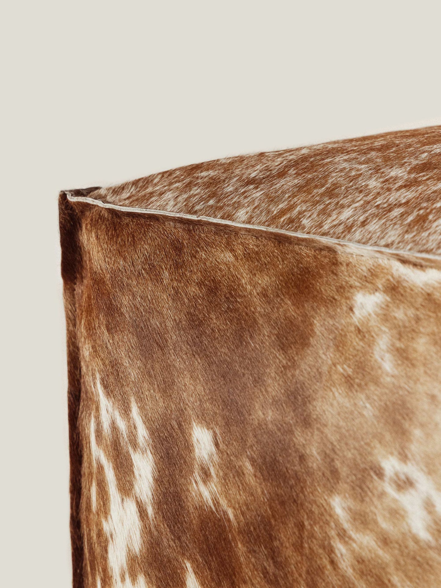 Cowhide Leather pouf