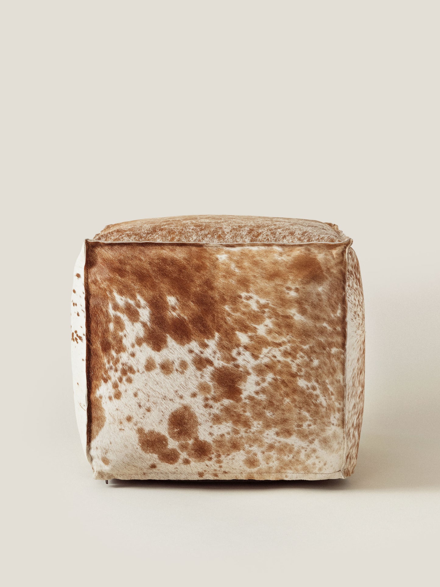Cowhide Leather pouf