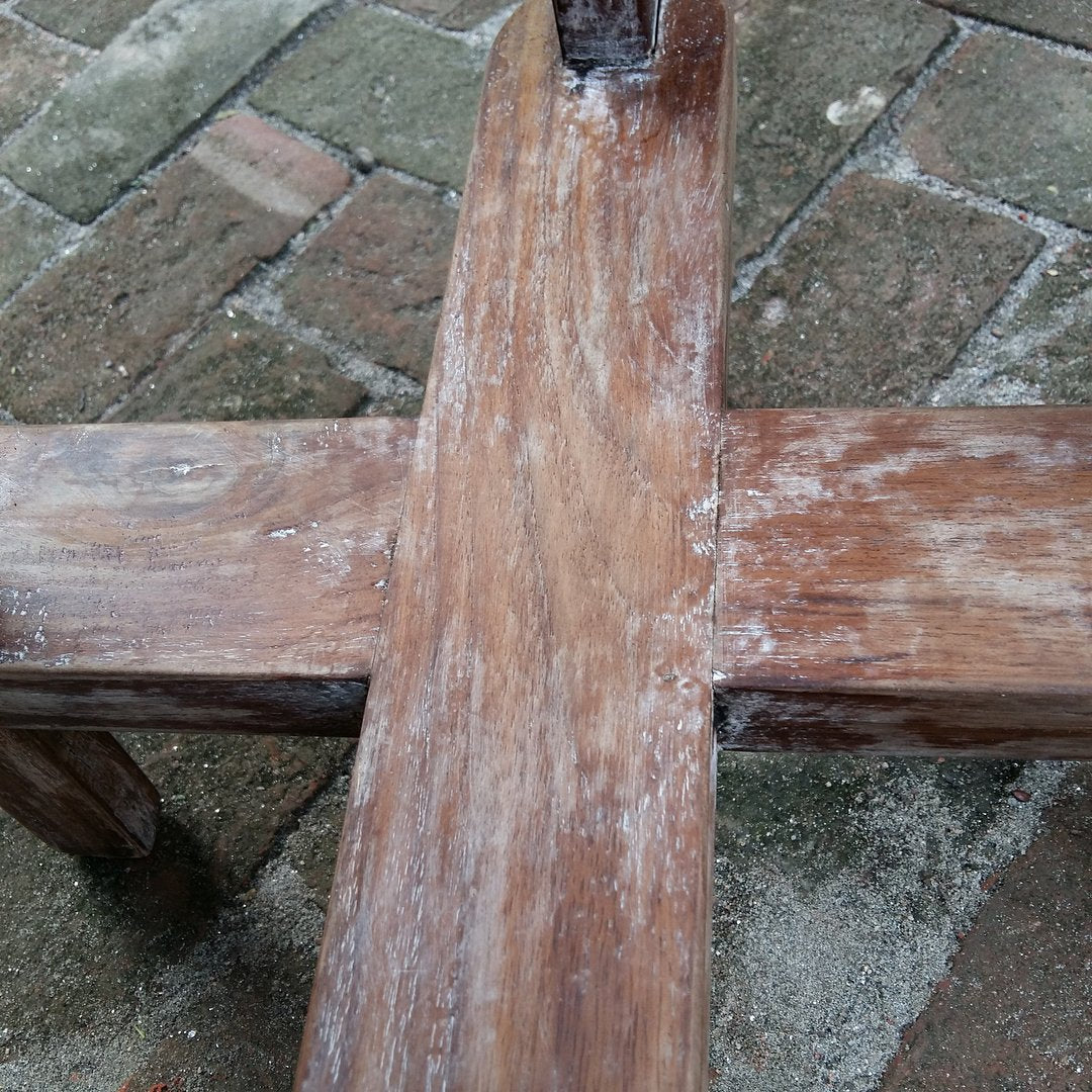 Taburete de madera de caña