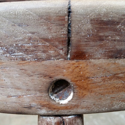 Taburete de madera de caña