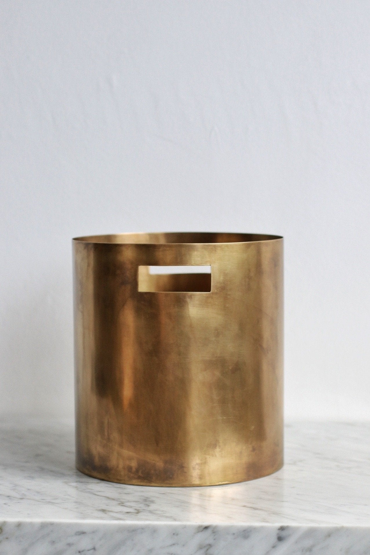Dina Brass Paper Bin