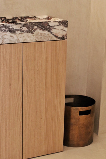 Dina Brass Paper Bin