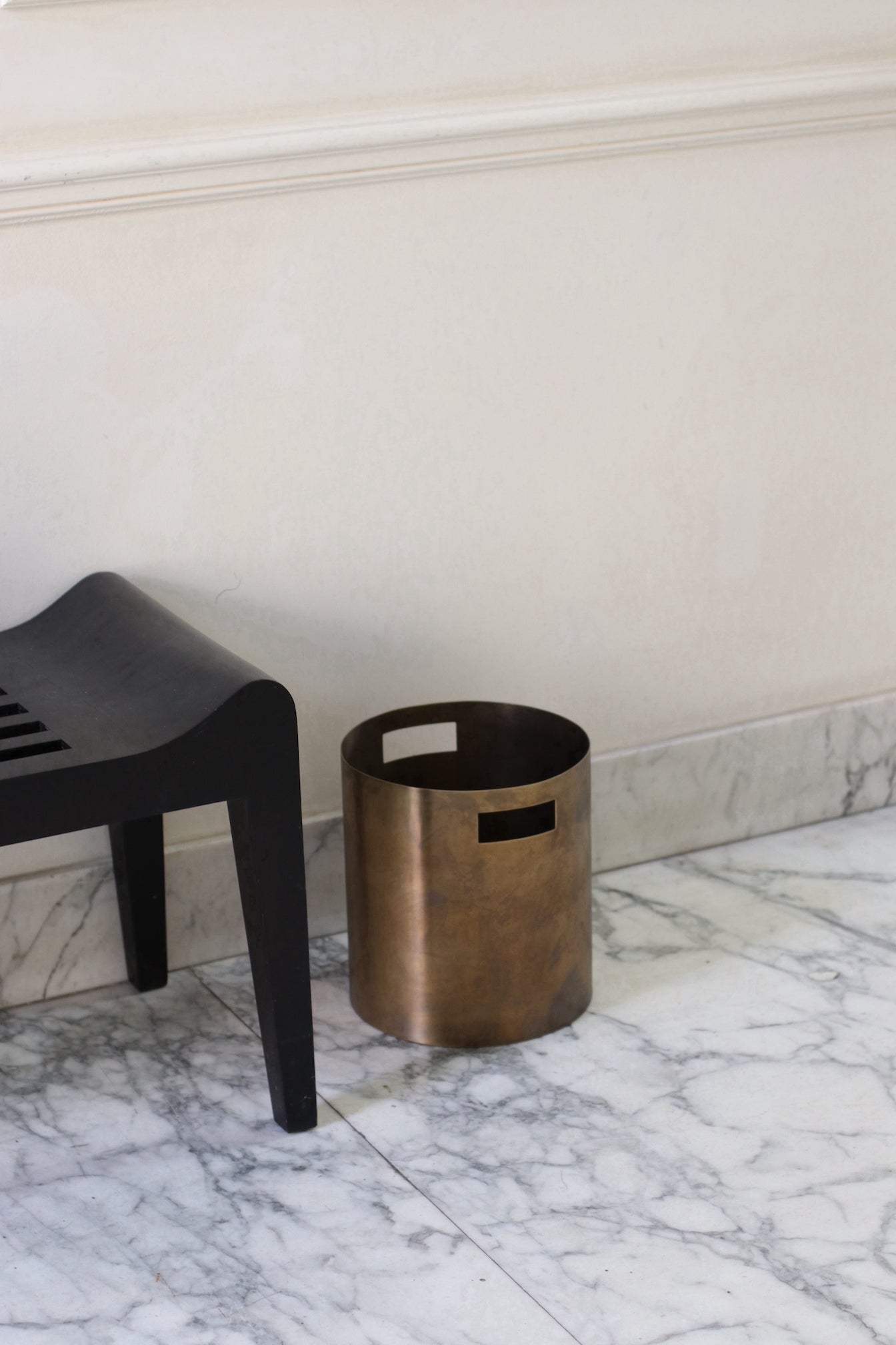 Dina Brass Paper Bin