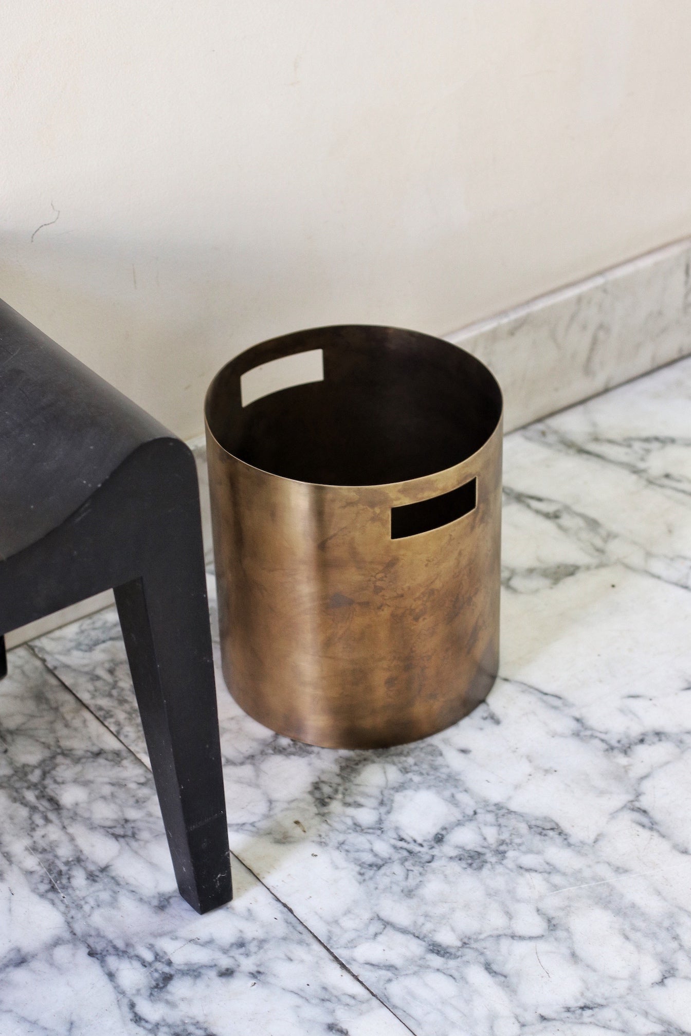 Dina Brass Paper Bin