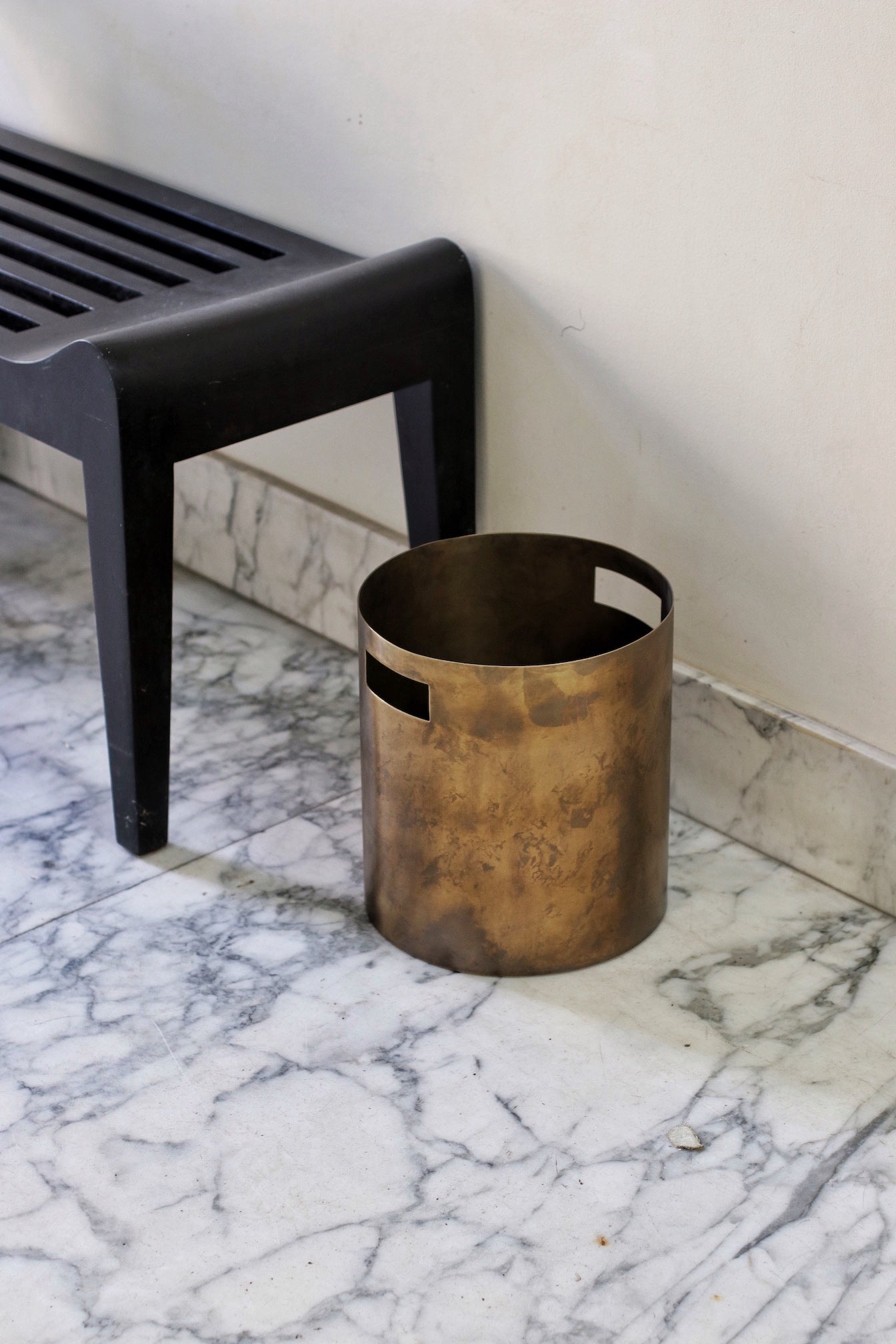 Dina Brass Paper Bin