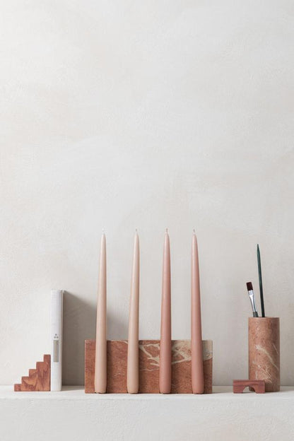 Marmorkerzenhalter - Rot Alicante
