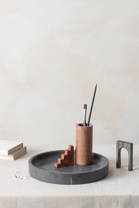 Marble Pencil Holder- Red Alicante