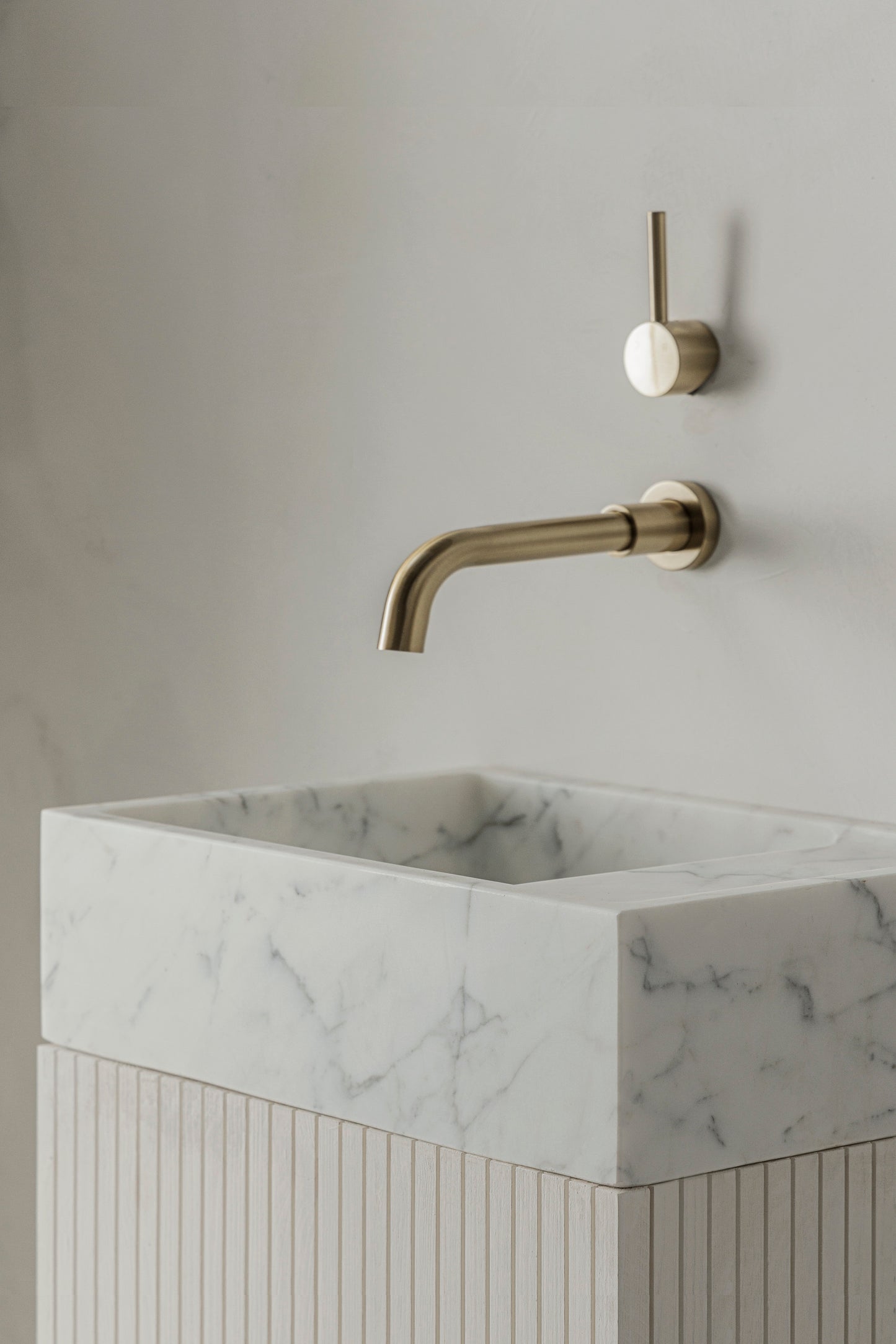 Marmorwaschbecken klein-Calacatta