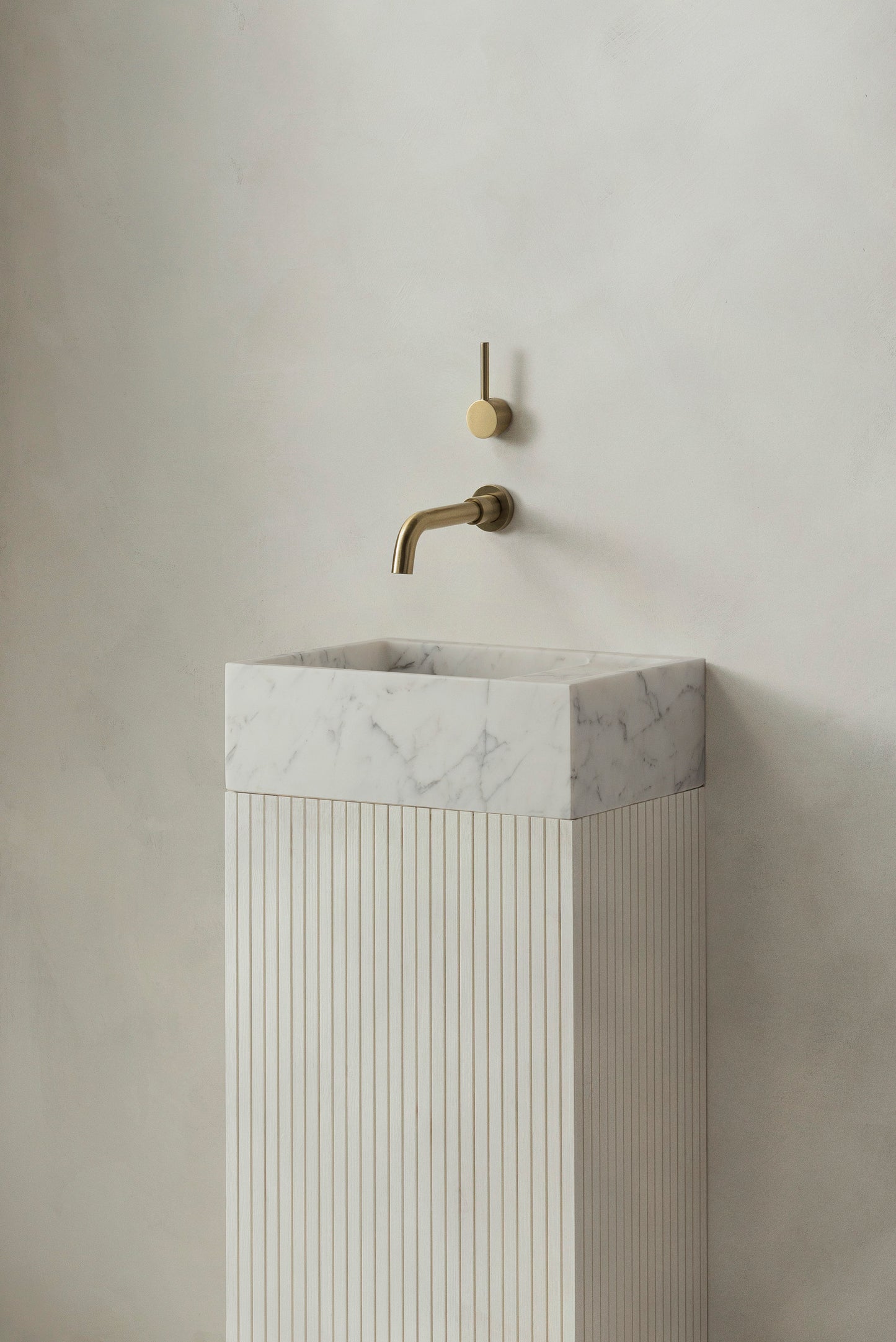 Marmorwaschbecken klein-Calacatta