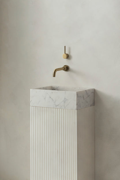 Marmorwaschbecken klein-Calacatta