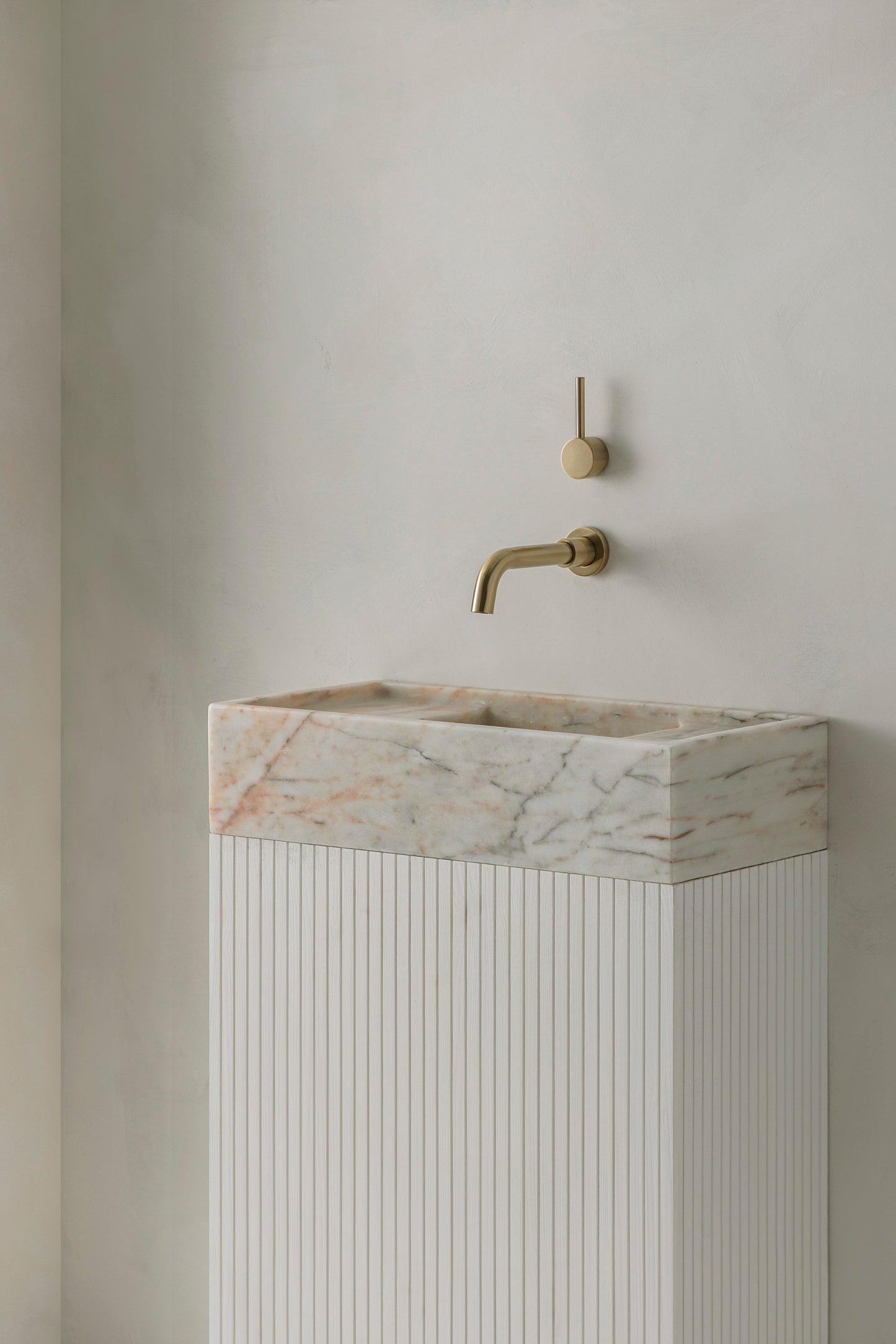 大理石水槽（大号）-Crema