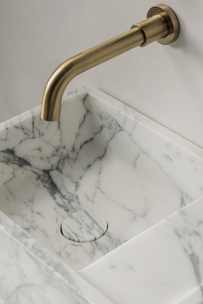 Marmorwaschbecken klein-Arabescato