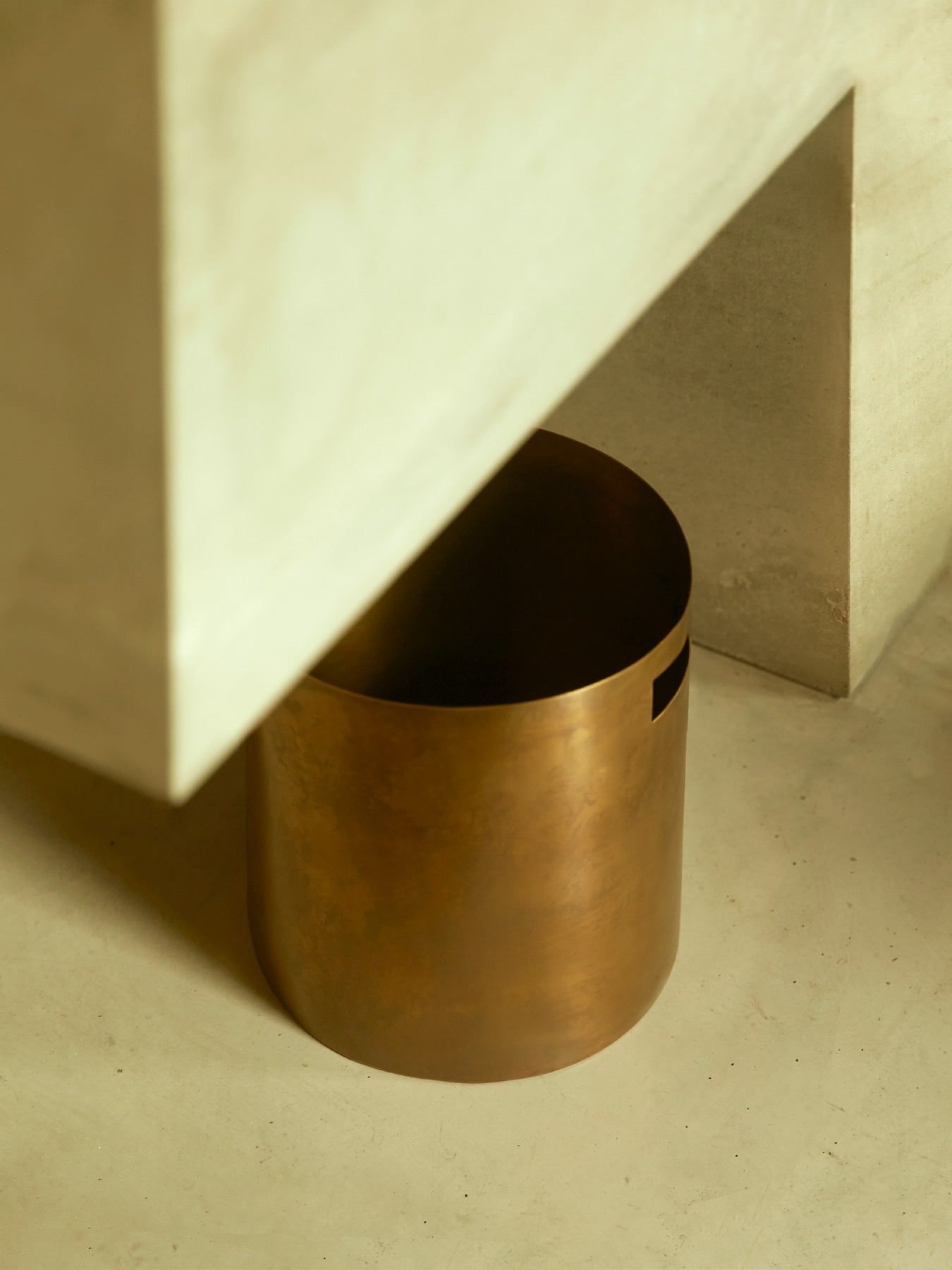 Dina Brass Paper Bin