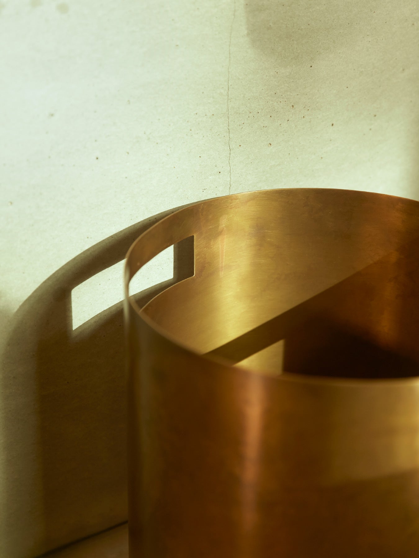 Dina Brass Paper Bin