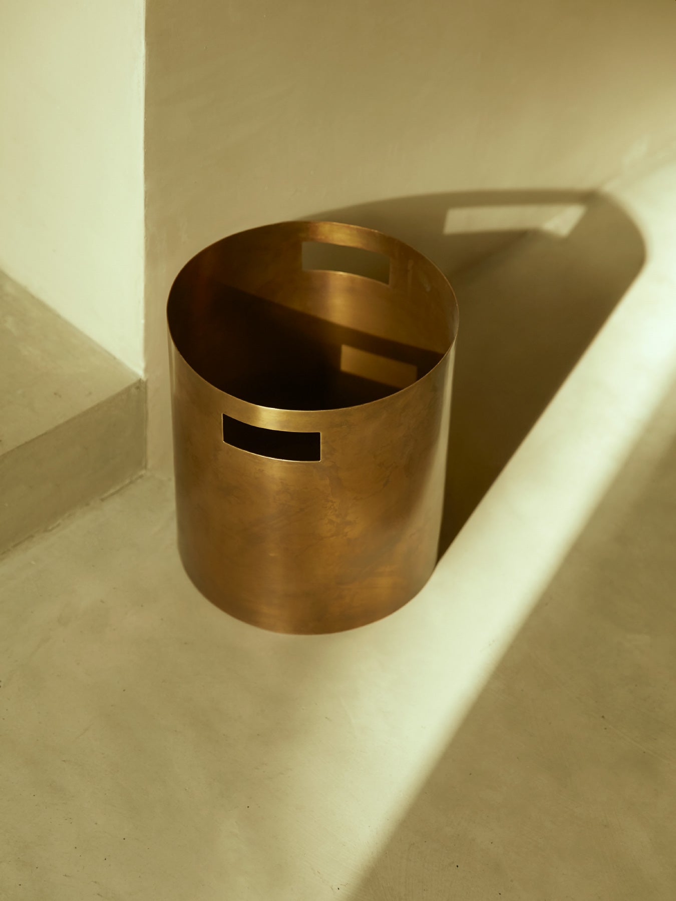 Dina Brass Paper Bin