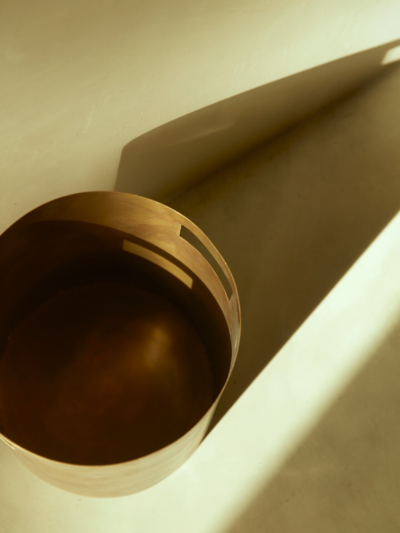 Dina Brass Paper Bin