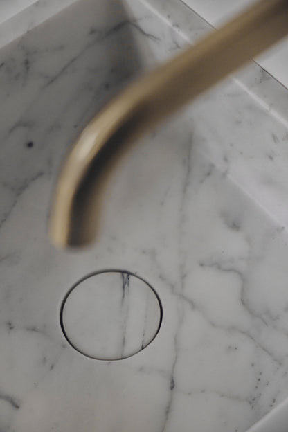 Marmorwaschbecken klein-Calacatta