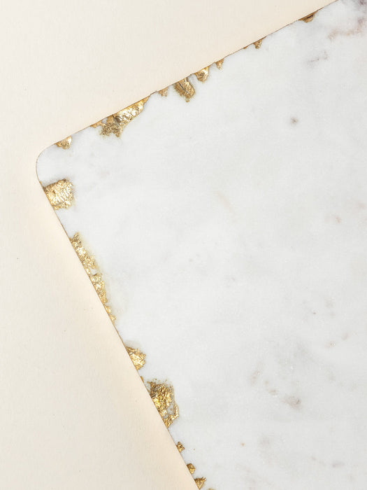 White marble / gold foil
