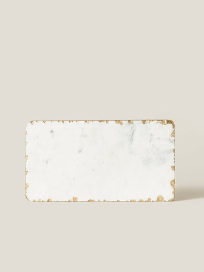 Weißer Marmor / Goldfolie