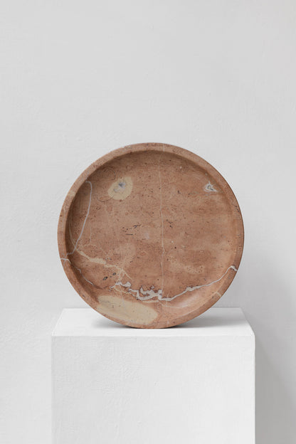 Marmor runder Teller - Rot Alicante